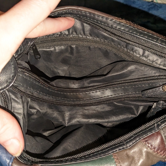 Vintage 90s patchwork woman's purse - Picture 9 of 12